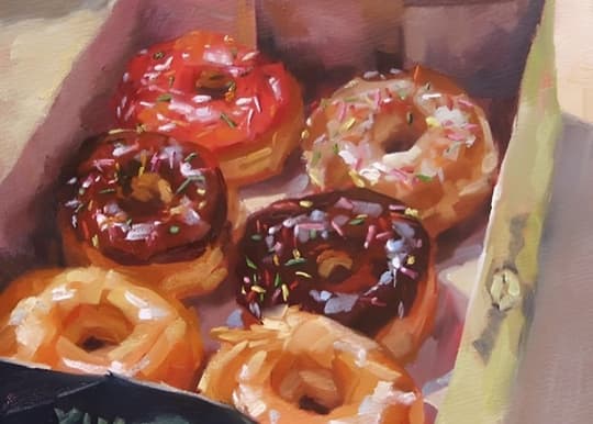 Glazed Donuts in a Box