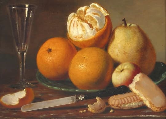 Citrus and Glass Still Life