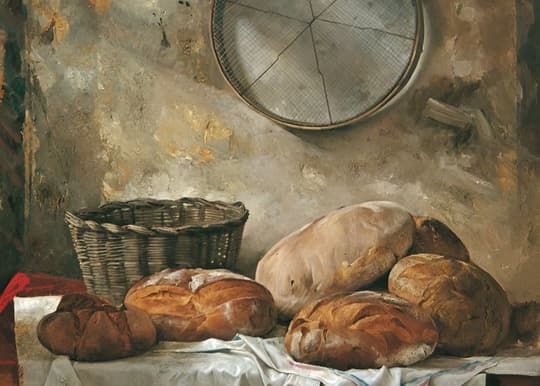 Rustic Bread Still Life