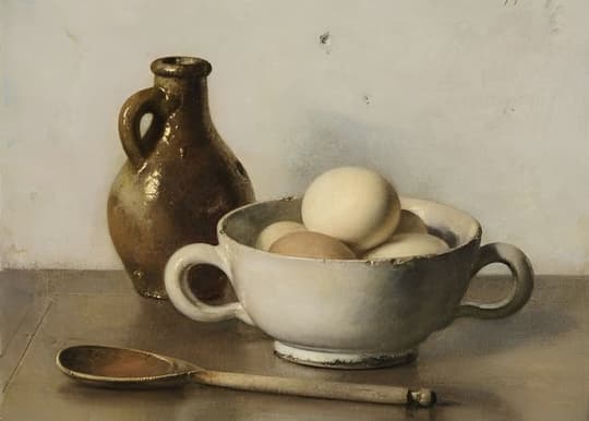 Eggs in a Ceramic Bowl
