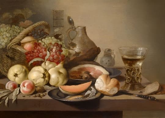 Still Life with Fruits and Vessels