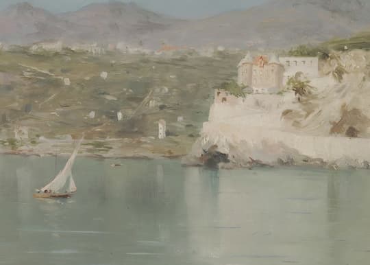 River View with White Buildings