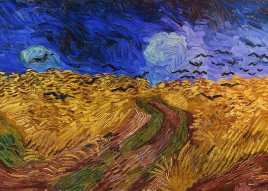 Wheat Field with Crows