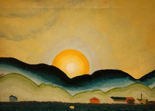 Sunset Over Rolling Hills
