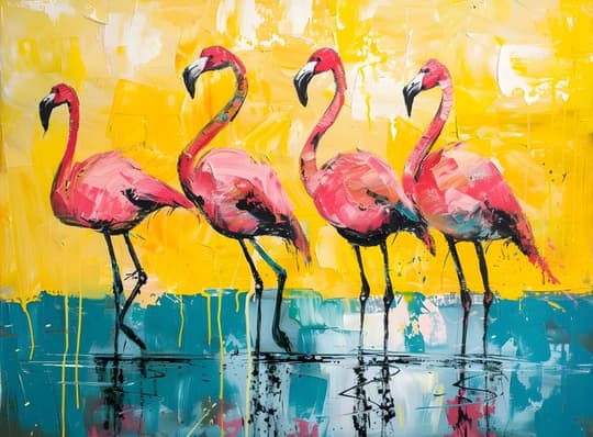 Flamingo Gathering