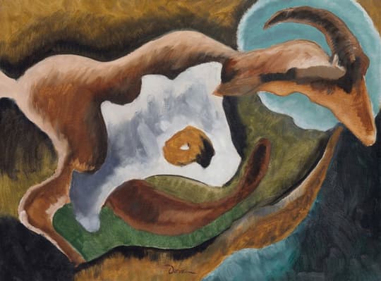 Abstract Goats in Harmony