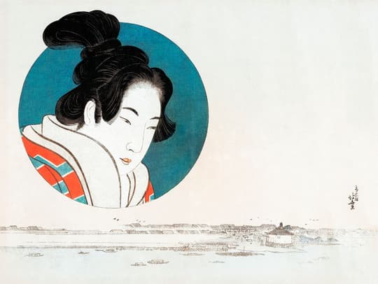 Woman in Red Robe