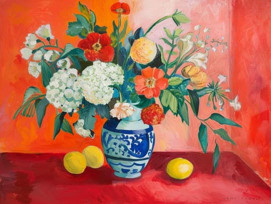 Vibrant Floral Still Life