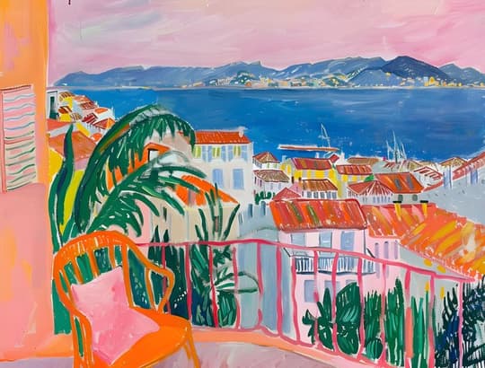 Mediterranean Coastal Town