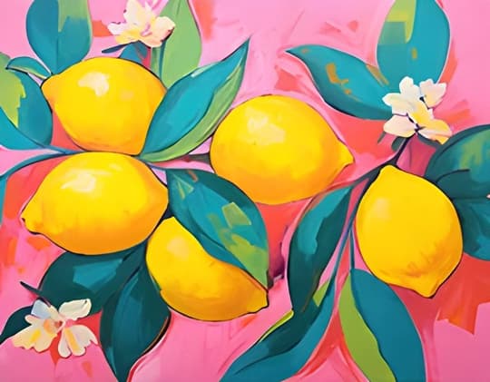 Vibrant Lemon Blossoms
