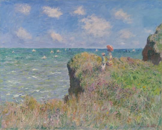 Cliff Walk at Pourville, by Claude Monet, 1882