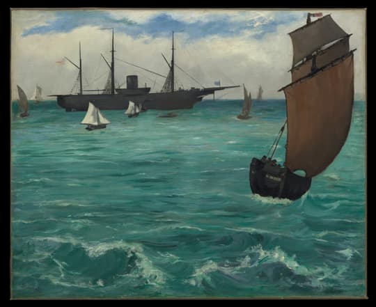 The "Kearsarge" at Boulogne, by Edouard Manet, 1864