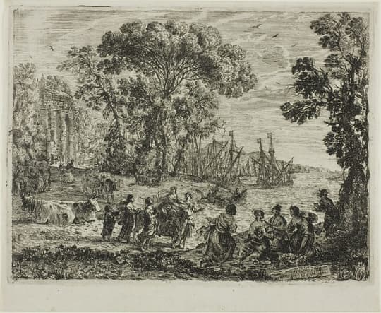 The Rape of Europa, by Claude Lorrain, 1634