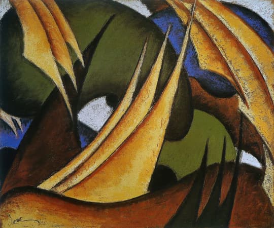 Abstract Horses in Motion