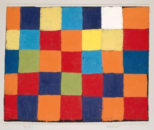 Chromatic Grid Composition