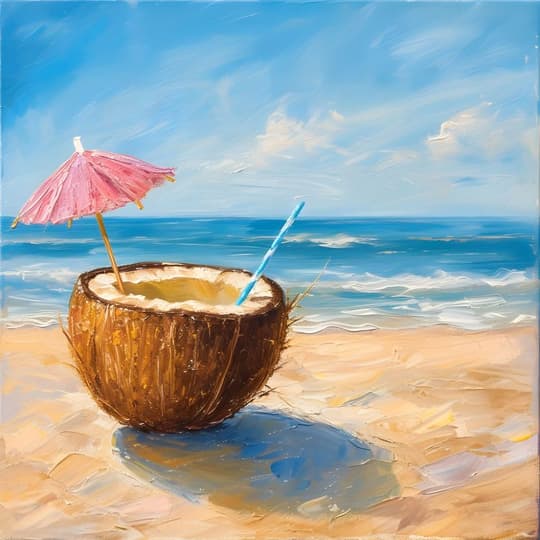 Tropical Coconut Cocktail