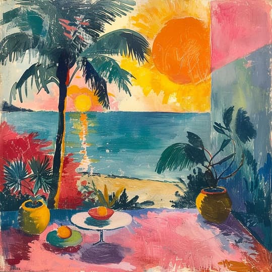 Tropical Sunset Terrace