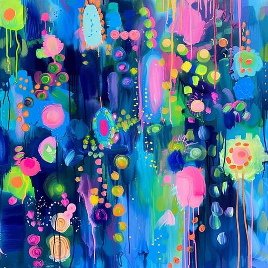 Neon Botanical Dream