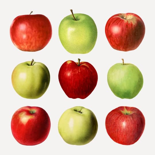 Nine Apples Grid