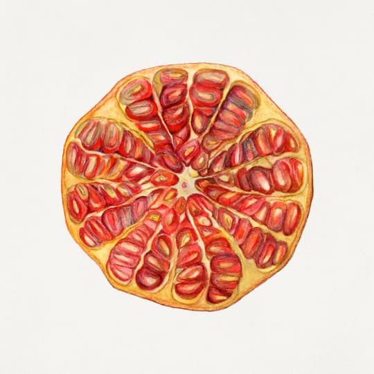 Pomegranate Cross-Section