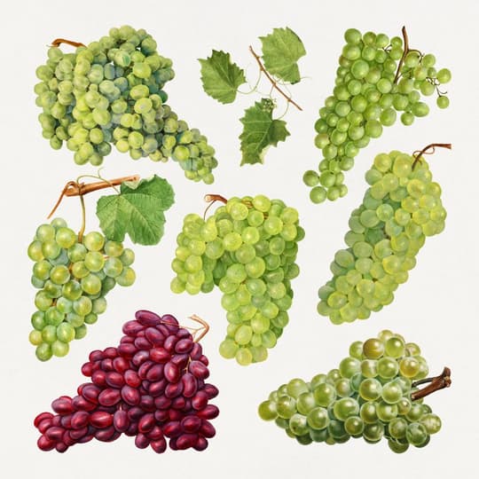 Green & Red Wine Grapes