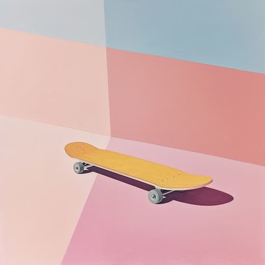 Yellow Skateboard Study