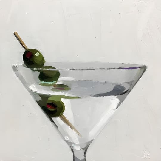 Martini with Olives