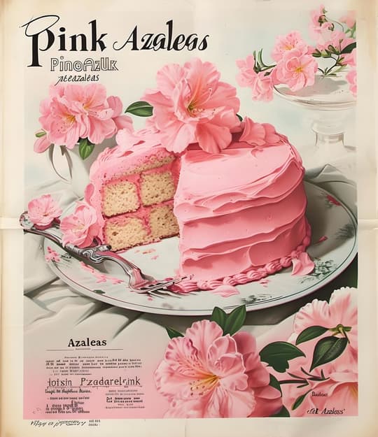 Pink Azaleas Cake