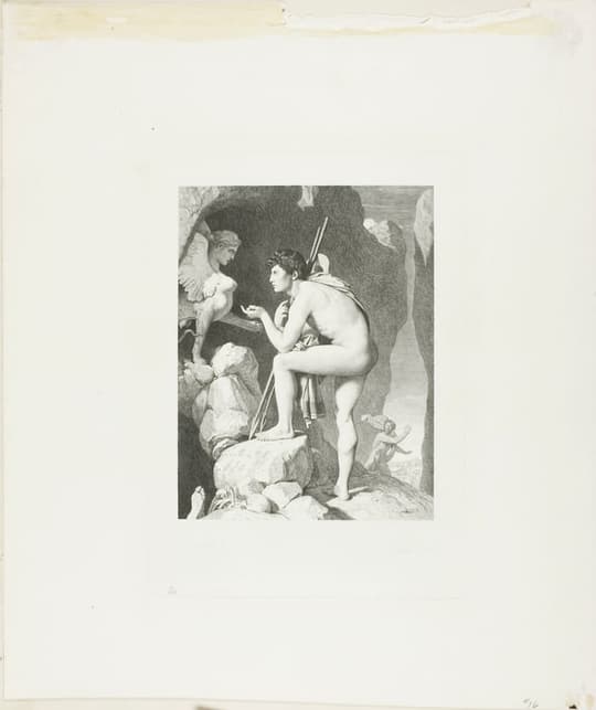 Oedipus and the Sphinx, by Claude Ferdinand Gaillard, 1867