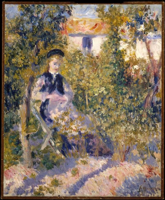 Nini in the Garden (Nini Lopez), by Auguste Renoir, 1876