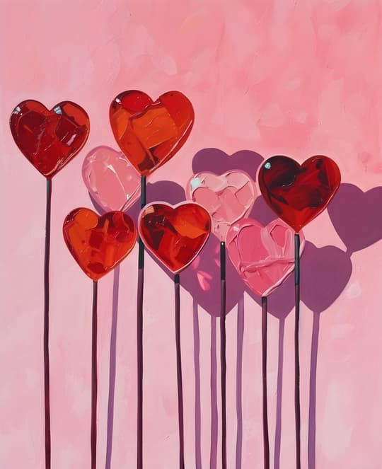 Heart Lollipops