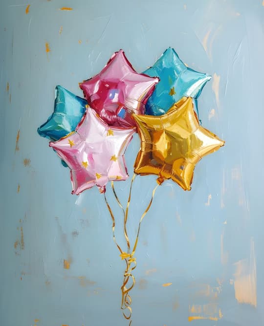 Colorful Star Balloons