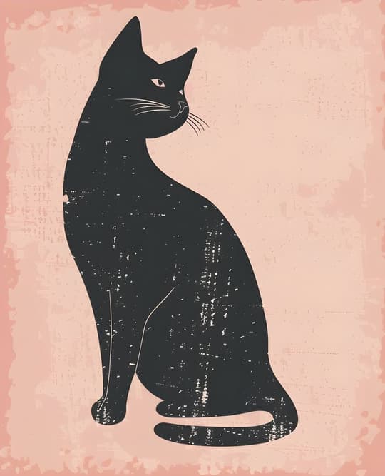 Black Cat Portrait