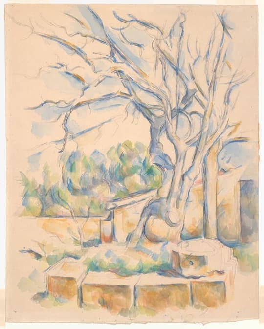 Pistachio Tree at Château Noir, by Paul Cezanne, c. 1900