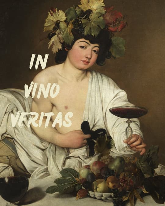 Young Bacchus in Vino Veritas