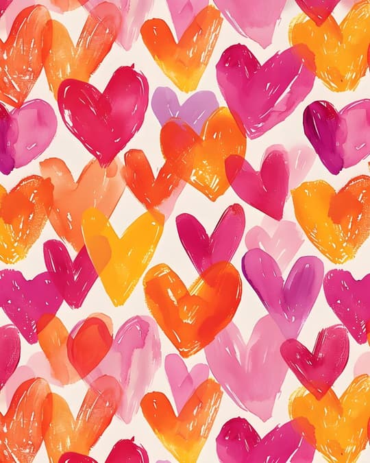 Vibrant Heart Pattern