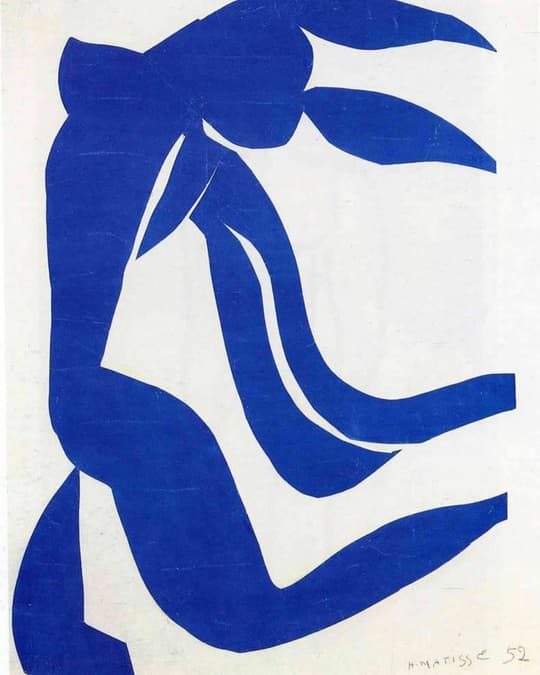 Blue Seated Figure
