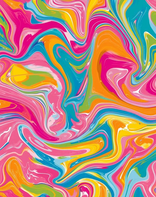 Liquid Swirl Rainbow