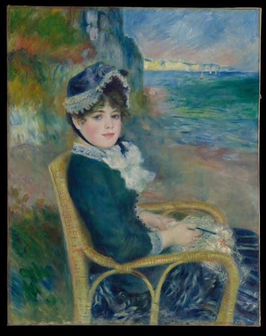 By the Seashore, by Auguste Renoir, 1883