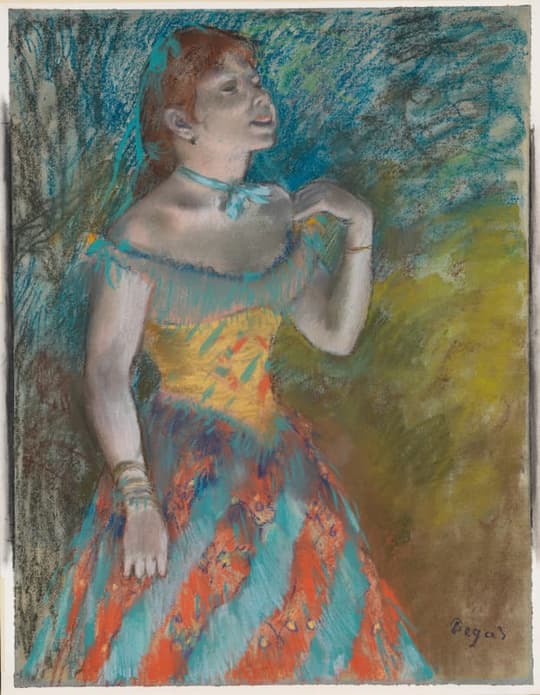 The Singer in Green, by Edgar Degas, ca. 1884