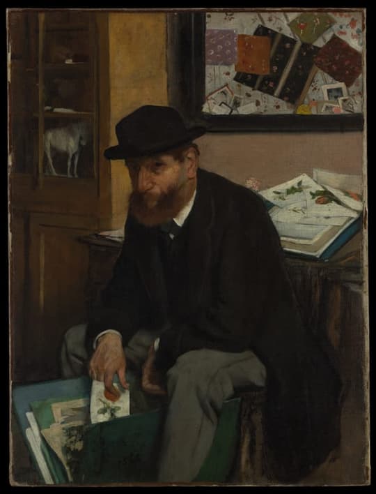 The Collector of Prints, by Edgar Degas, 1866