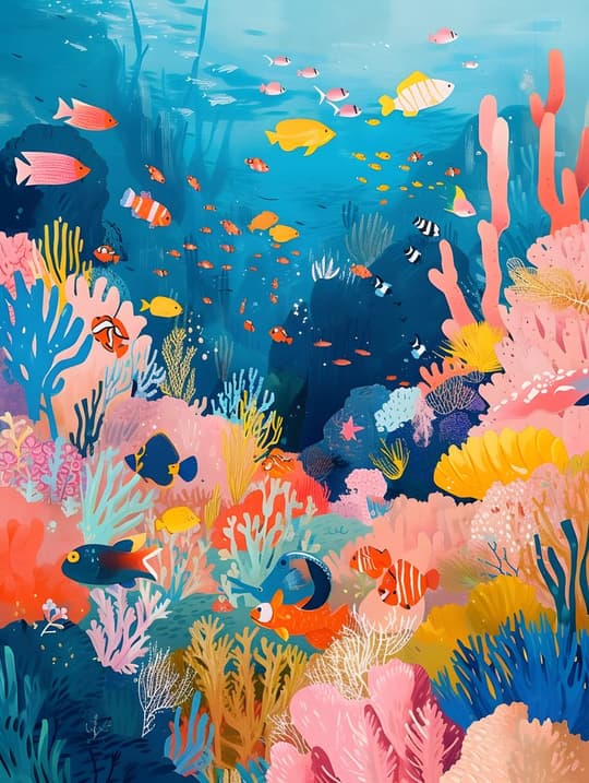 Vibrant Coral Reef Paradise