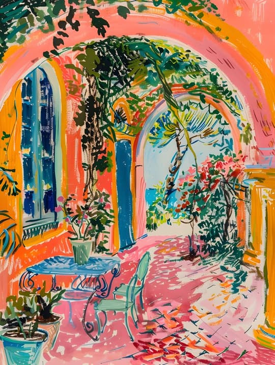 Tropical Courtyard Garden