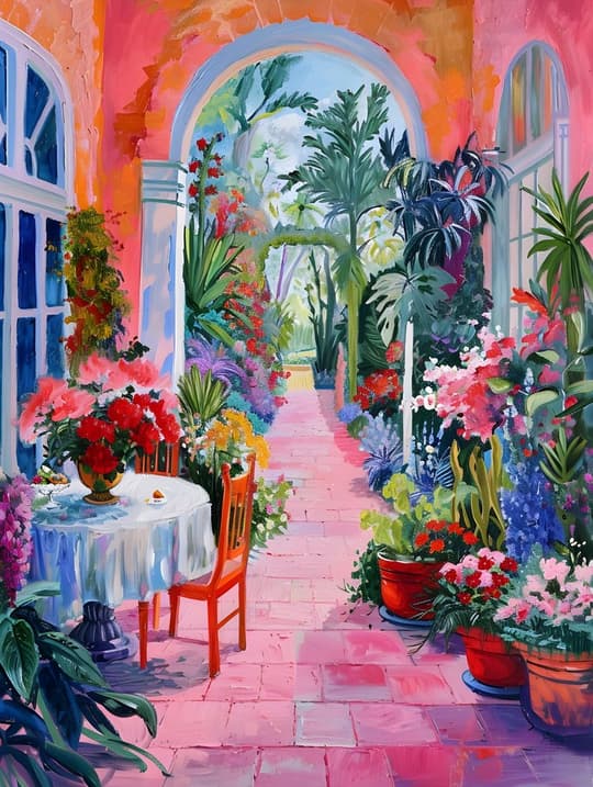 Tropical Garden Courtyard