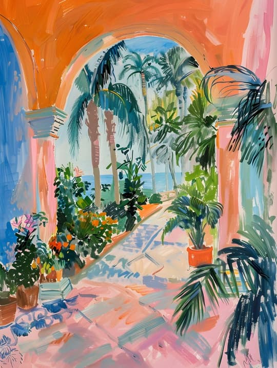 Tropical Arched Terrace