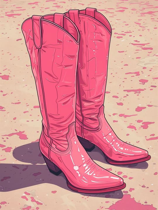 Hot Pink Cowboy Boots