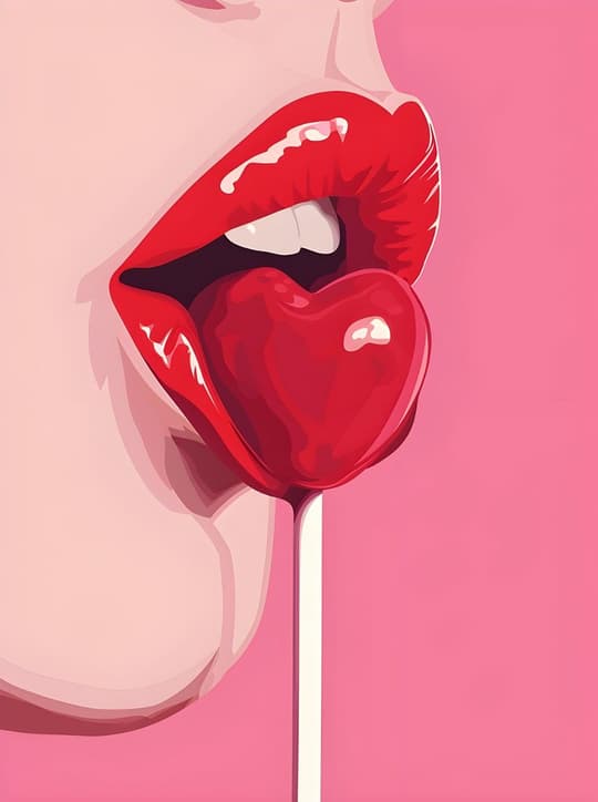 Red Lollipop Kiss