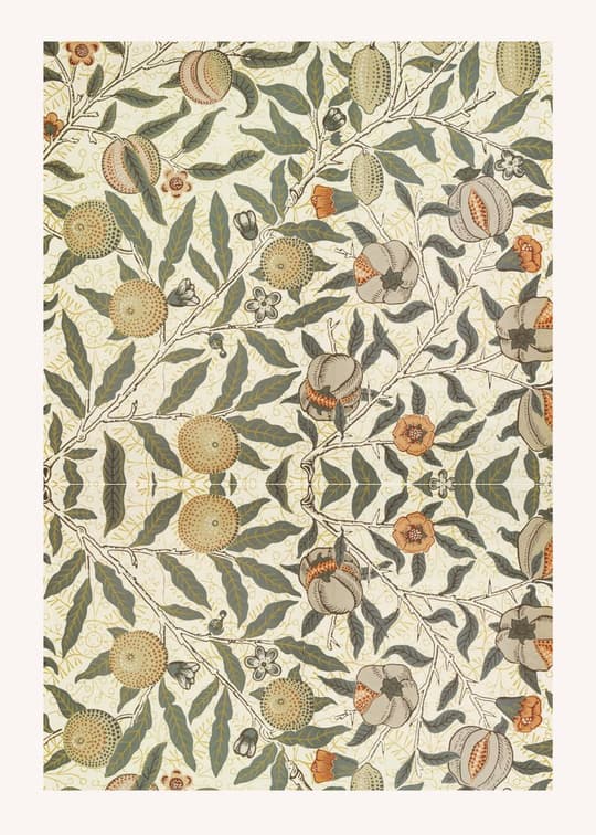 Fruit Vines Botanical Pattern