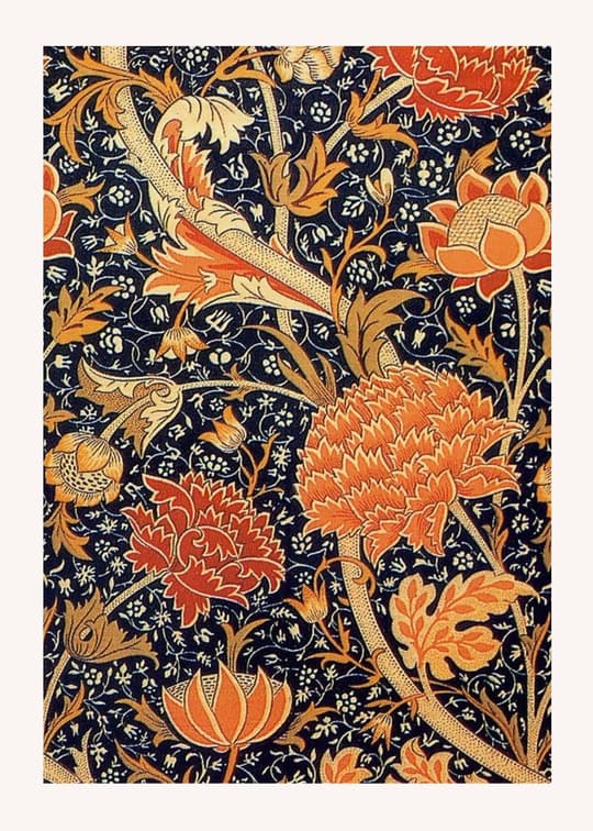 Floral Tapestry with Birds