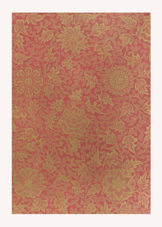 Golden Floral Damask